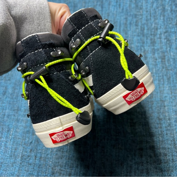 Vans Anaheim Factory Sk8 Hi Echo DX Sneakers in Black White Neon - Picture 7 of 9